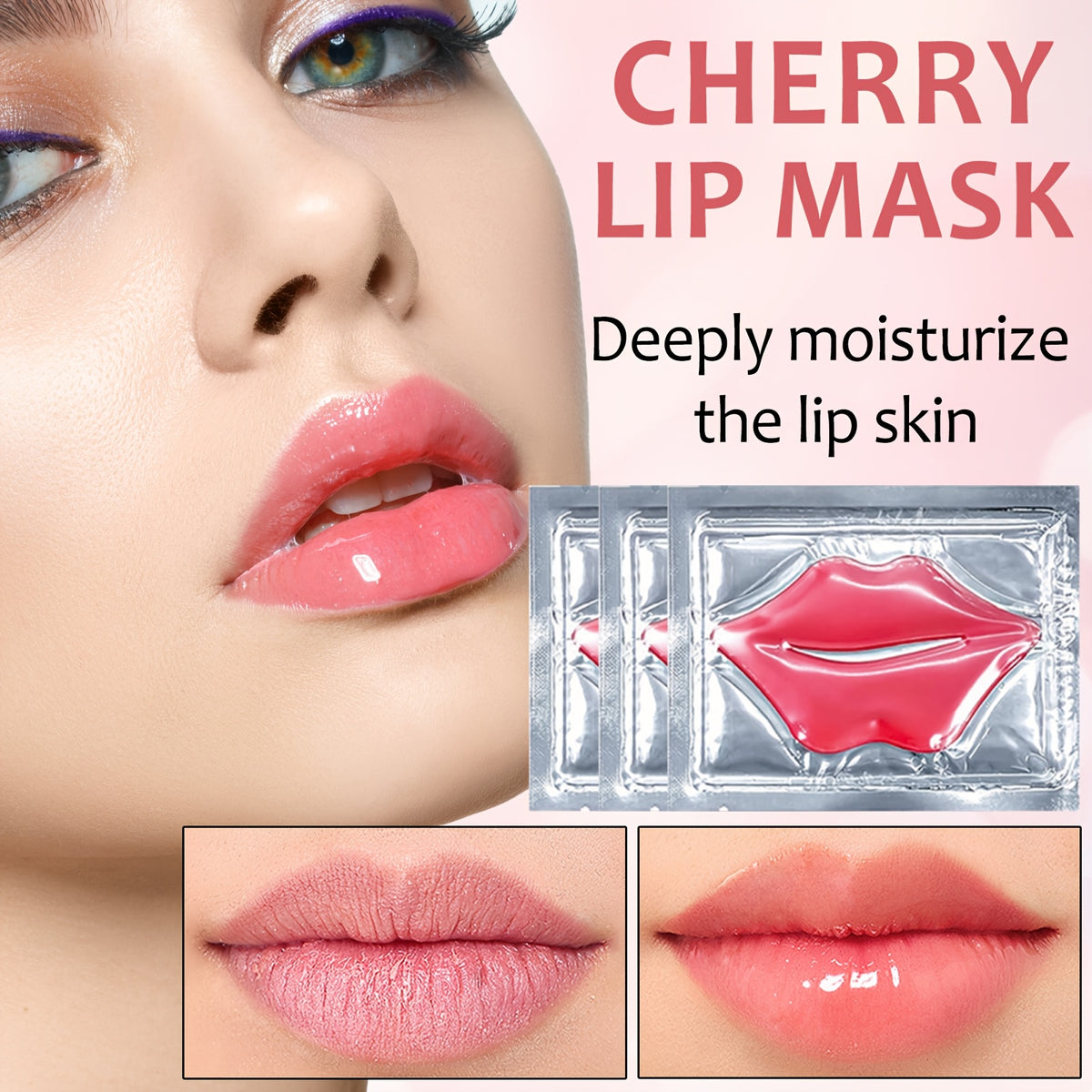Cherry Collagen Jelly Lip Mask 10-Pack