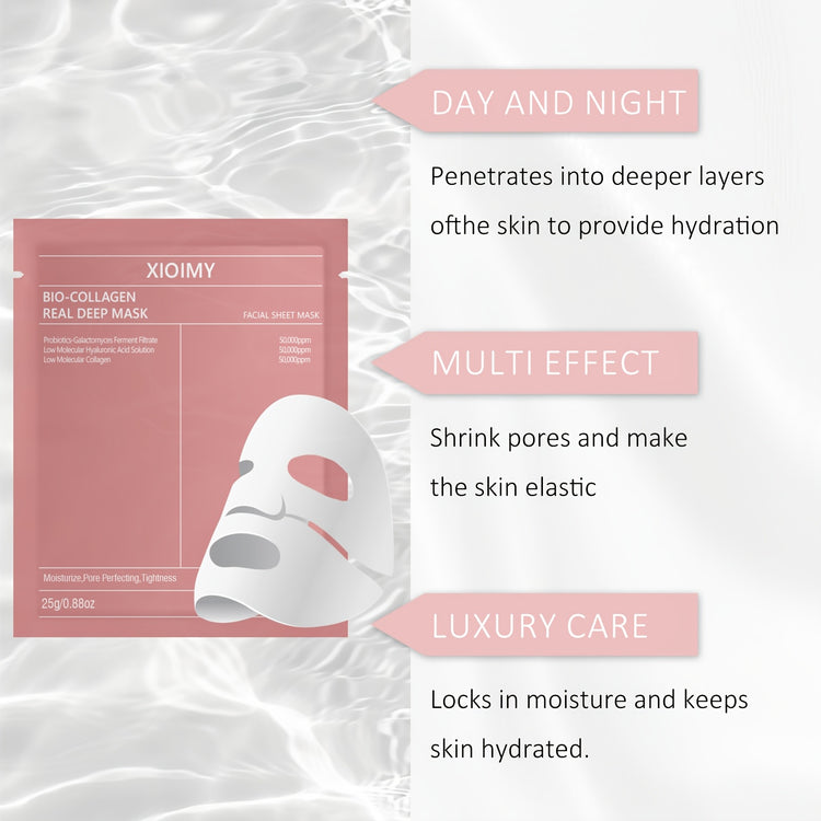 Hydrogel mask detail view