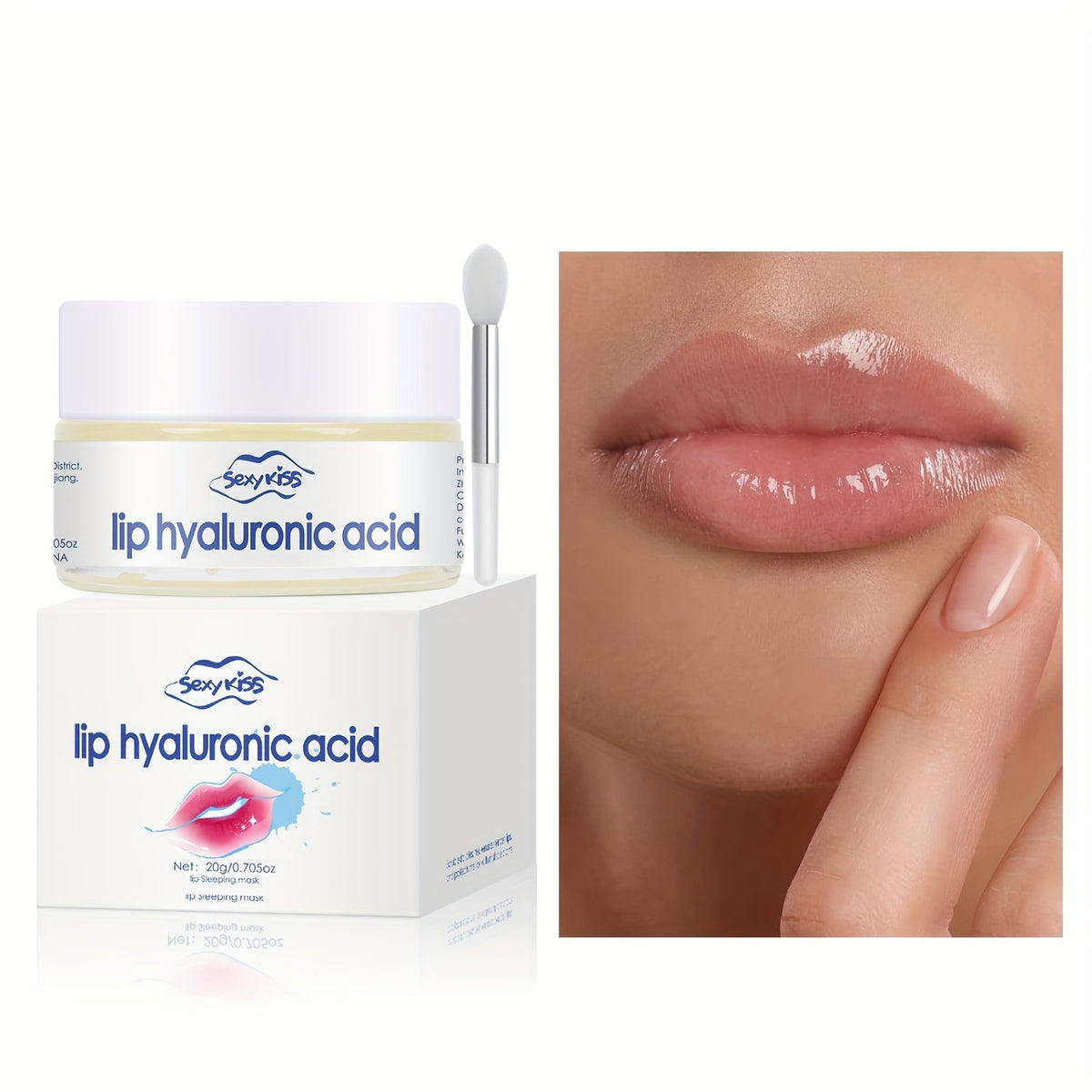 Hyaluronic acid and collagen sleeping lip mask 20g