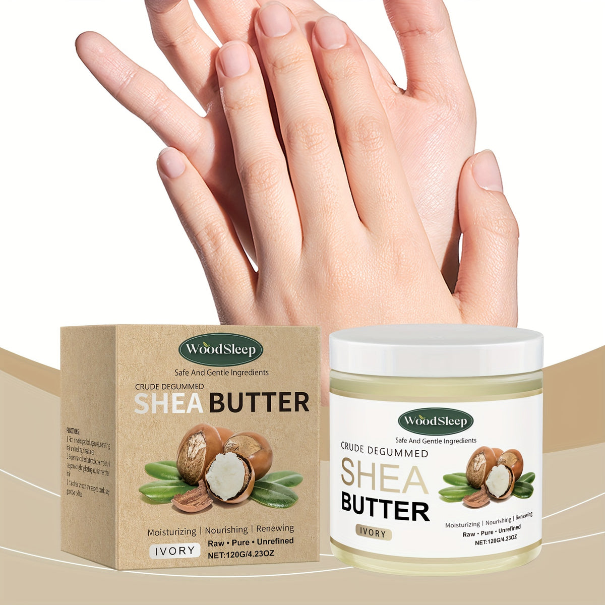 Shea butter cream hand-care view